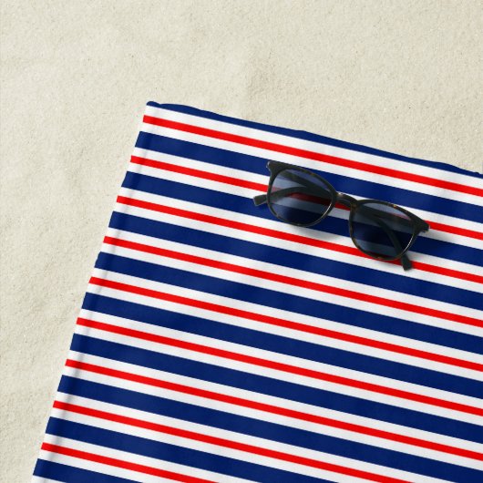 Summer Stripes Mit Monogramm Ocean Strandtuch (Beispiel)