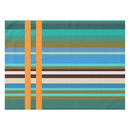 Summer Stripes Tischtuch Tischdecke (Vorderseite (Horizontal))