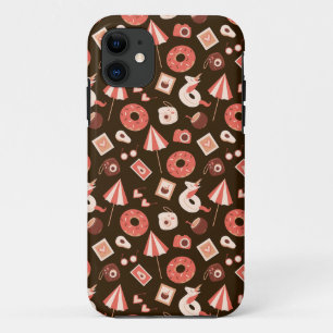 Summer Stuff Chocolate Brown Hintergrund Case-Mate iPhone Hülle