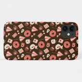 Summer Stuff Chocolate Brown Hintergrund Case-Mate iPhone Hülle (Rückseite (Horizontal))