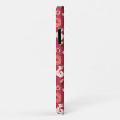Summer Stuff Maroon Hintergrund Case-Mate iPhone Hülle (Hinten/Rechts)