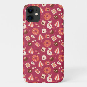 Summer Stuff Maroon Hintergrund Case-Mate iPhone Hülle