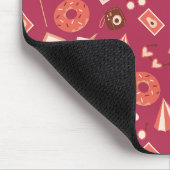 Summer Stuff Maroon Hintergrund Mousepad (Ecke)
