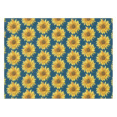 Summer Style Navy Blue mit Sonnenblumendruck Tischdecke (Vorderseite (Horizontal))