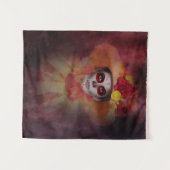 Summer Sugarskull Girl Wandteppich (Vorderseite (Horizontal))