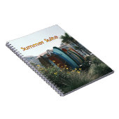 Summer Suite Surfboards & Palm Trees Notizblock (Rechte Seite)