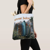 Summer Suite Surfboards & Palmen Tasche (Von Nahem)