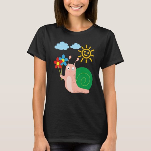 Summer sun and snail T-Shirt (Vorderseite)