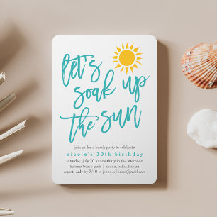 Summer Sun Beach Party Einladung