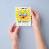 Summer Sun Cartoon mit Sonnenbrille Flyer (Gruppe)