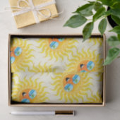 Summer Sun Cartoon mit Sonnenbrille Seidenpapier (Geschenk)