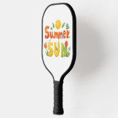 Summer Sun Illustration Pickleball Schläger (Links)
