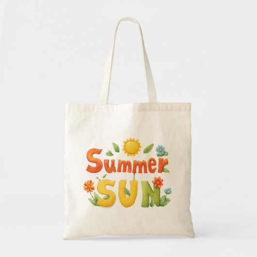 Summer Sun Illustration Tragetasche (Vorne)