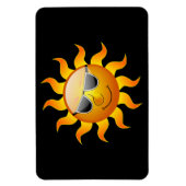 Summer Sun lustige flexible Magnet (Vertikal)