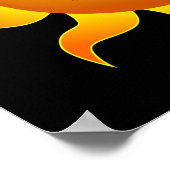 Summer Sun lustiges Poster (Ecke)