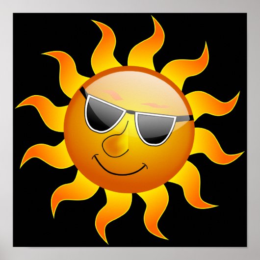Summer Sun lustiges Poster (Vorne)