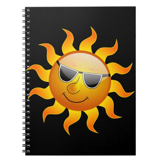 Summer Sun Notebook Notizblock (Vorderseite)