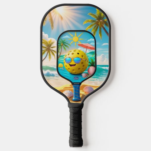Summer Sun Pickleball - Bright & Beachy Paddle Des (Vorderseite)