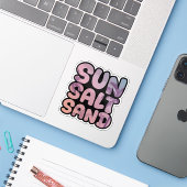 Summer Sun Salt Sand Beach Trip Aufkleber (Laptop mit iPhone)