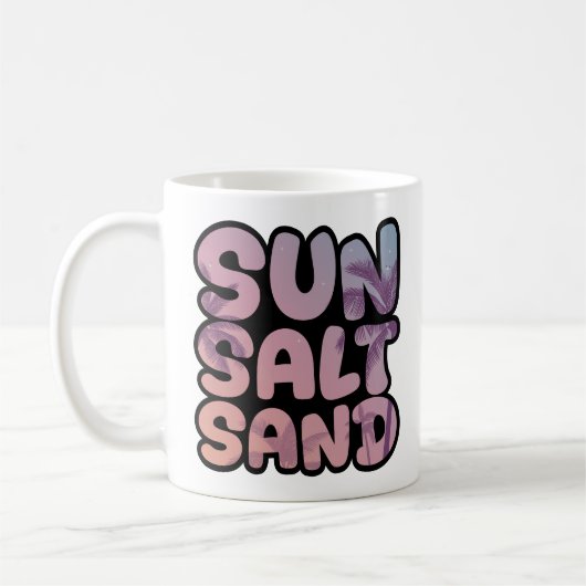 Summer Sun Salt Sand Beach Trip Kaffeetasse (Links)