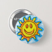 Summer Sun Smile Button (Vorne & Hinten)