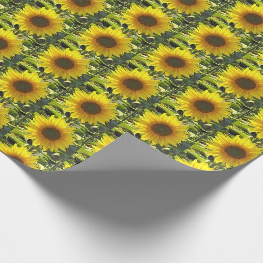Summer Sunblumen Wrapping Paper Geschenkpapier (Ecke)