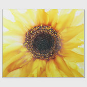 Summer Sunflower Abstrakt Wrapping Paper Sheets Geschenkpapier (Flach)