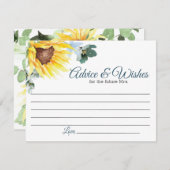 Summer Sunflower Addon Card Begleitkarte (Vorne/Hinten)