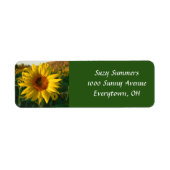 Summer Sunflower Address Label (Vorne)