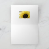 Summer Sunflower Bio Blank Grußkarte Karte (Innenseite)