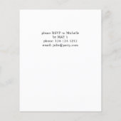 Summer Sunflower Bloral Graduation Party Flyer (Hinten)