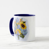 Summer Sunflower Bouquet Tasse (Vorderseite Links)