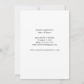 Summer Sunflower Brautparty Einladung (Rückseite)