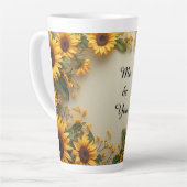 Summer Sunflower Garden Design Milchtasse (Linke Ecke)