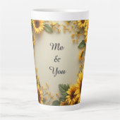 Summer Sunflower Garden Design Milchtasse (Vorderseite)