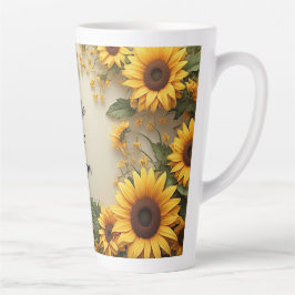 Summer Sunflower Garden Design Milchtasse