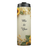 Summer Sunflower Garden Design Thermosbecher (Vorderseite)