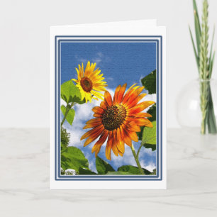 Summer Sunflower Garden Karte