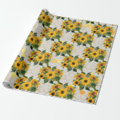 Summer Sunflower Gold Honeycomb Geschenk Geschenkpapier (Ungerollt)