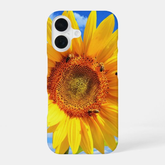 Summer Sunflower iPhone Case 16 Hülle (Rückseite)