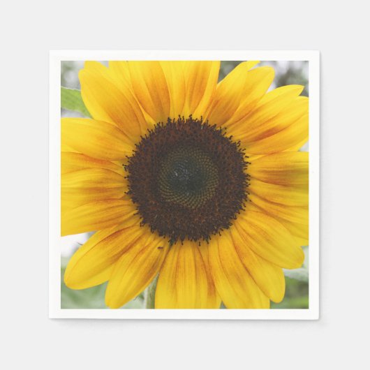 Summer Sunflower Paper Napkin Serviette (Vorderseite)