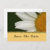 Summer Sunflower Save the Date Postcard Postkarte (Vorne/Hinten)