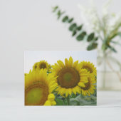 Summer Sunflower Series Postkarte (Stehend Vorderseite)