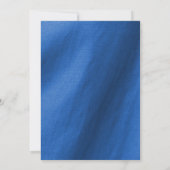 Summer Sunflower String Royal Blue Brautparty Einladung (Rückseite)