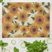 Summer Sunflowers Geschirrtuch (Gefaltet)