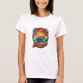 Summer Sunglasses T - Shirt - Tropical Sunset Refl (Vorderseite)