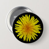 Summer Sunny Yellow Dandela Blume auf beliebiger F Button (Vorne & Hinten)