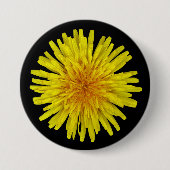 Summer Sunny Yellow Dandela Blume auf beliebiger F Button (Vorderseite)