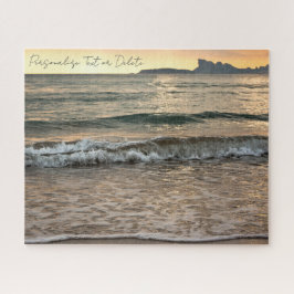 Summer Sunset Beach Landschaft Personalisiert Puzzle