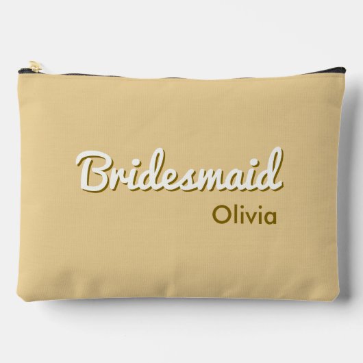 Summer Sunset Bridesmaid Bachelorette Travel Zubehörtasche (Vorderseite)